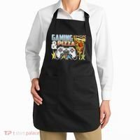 Gaming And Pizza Lover Fan Apron thumb 2