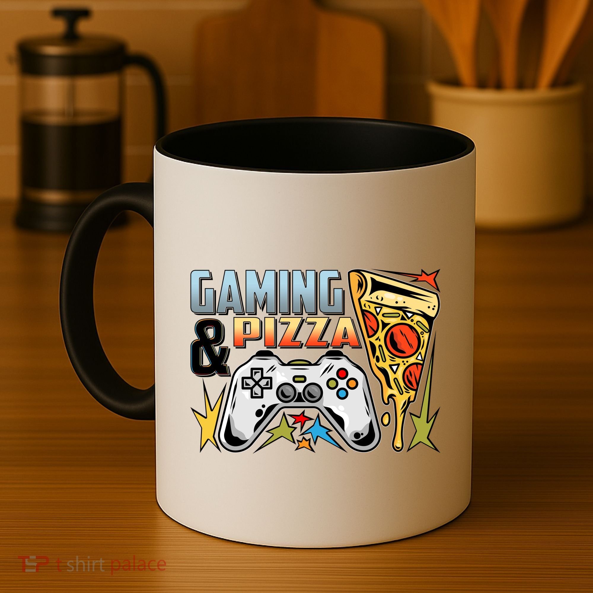 Gaming And Pizza Lover Fan Coffee Mug