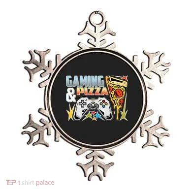 Gaming And Pizza Lover Fan Ornament