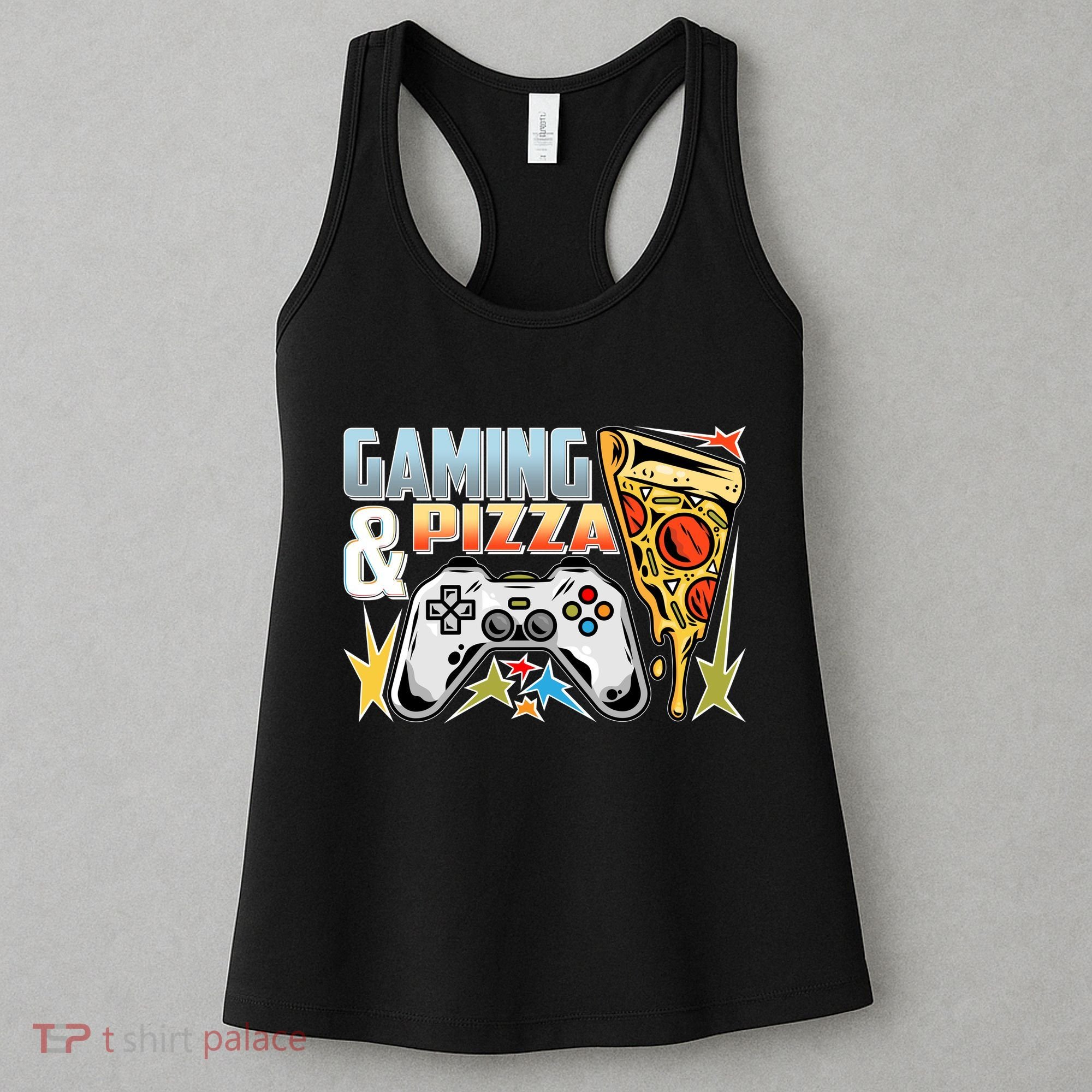 Gaming And Pizza Lover Fan Women's Tank Top