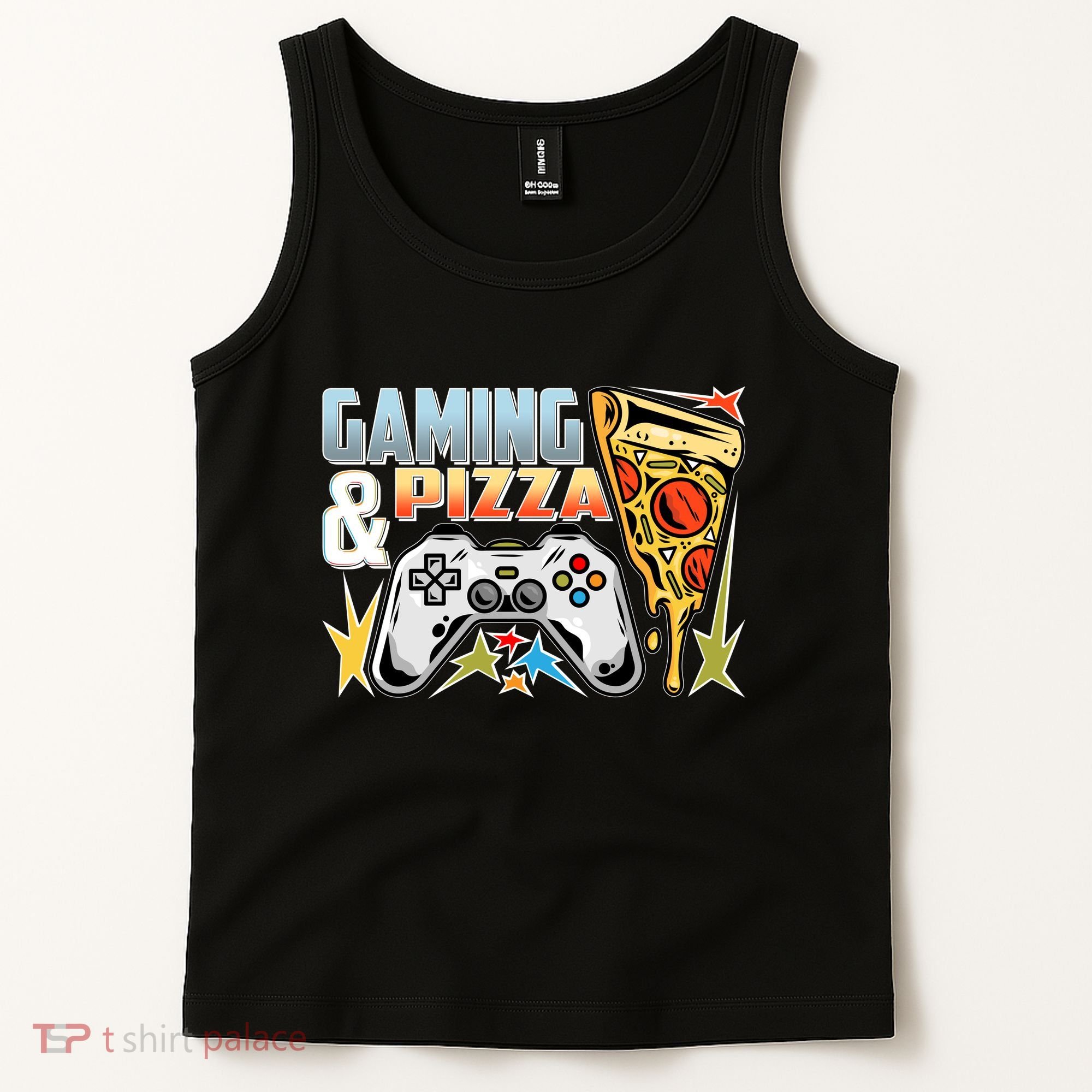 Gaming And Pizza Lover Fan Tank Top