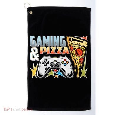 Gaming And Pizza Lover Fan Golf Towel