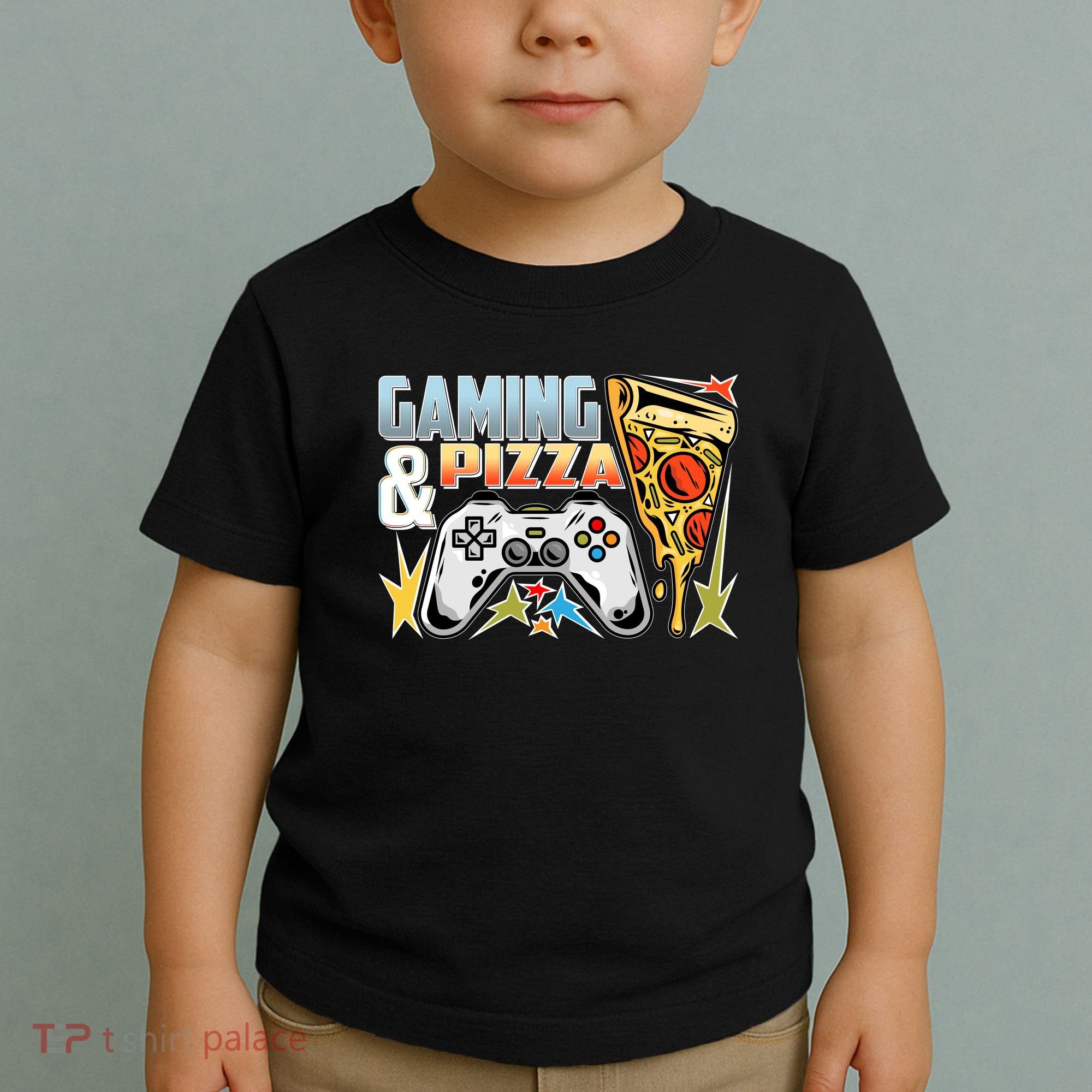 Gaming And Pizza Lover Fan Toddler T-Shirt