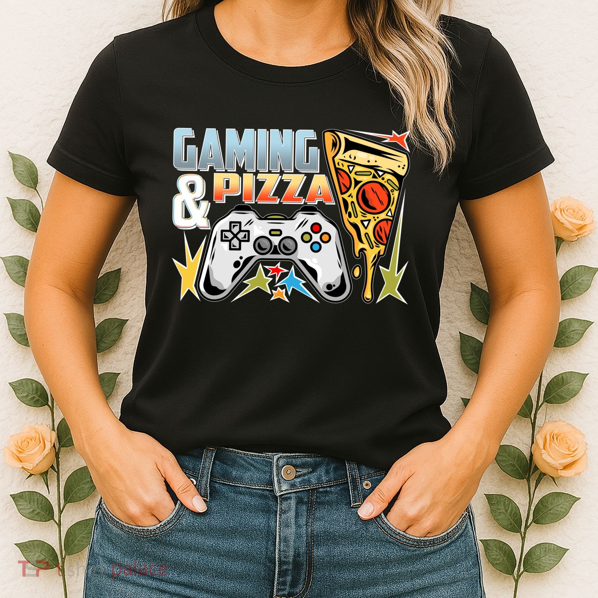 Gaming And Pizza Lover Fan Women's T-Shirt