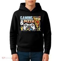 Gaming And Pizza Lover Fan Kids Hoodie thumb 4