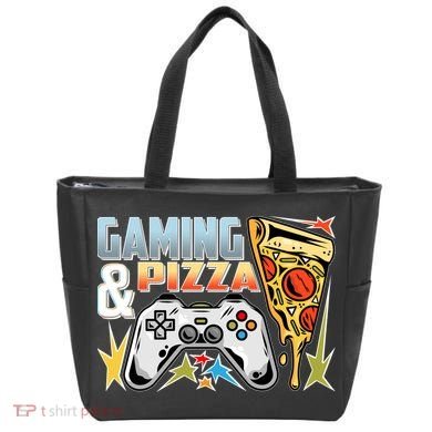Gaming And Pizza Lover Fan Tote Bag