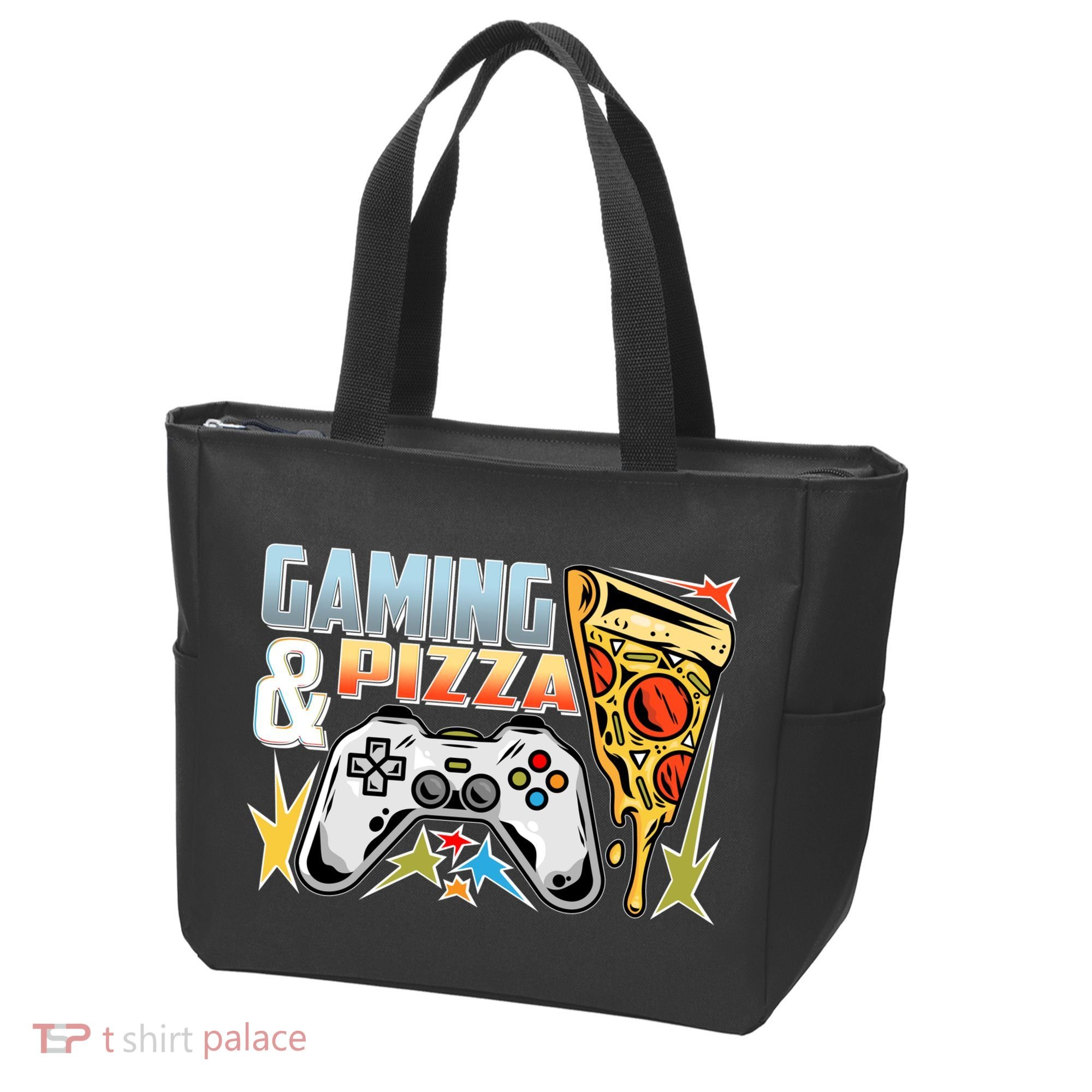 Gaming And Pizza Lover Fan Tote Bag
