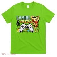 Gaming And Pizza Lover Fan T-Shirt thumb 0