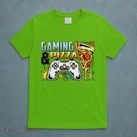 Gaming And Pizza Lover Fan T-Shirt thumb 5
