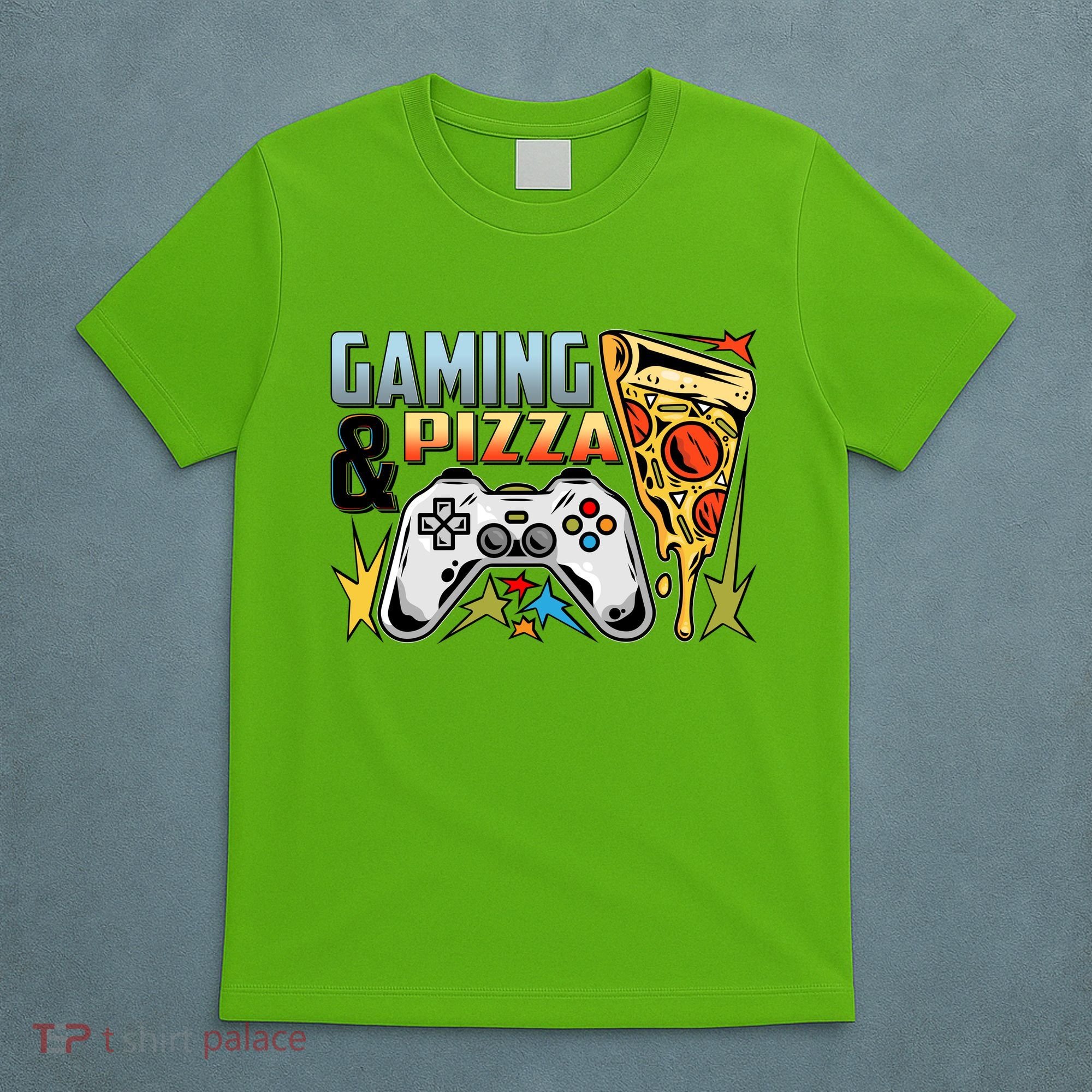 Gaming And Pizza Lover Fan T-Shirt