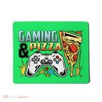 Gaming And Pizza Lover Fan Mousepad thumb 0