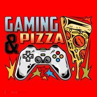 Gaming And Pizza Lover Fan Santa Hat thumb 1