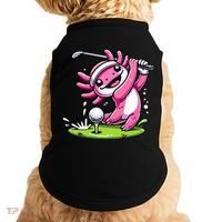 Golfer Axolotl Playing Golf, Golf Player Sports Doggie Tank thumb 0