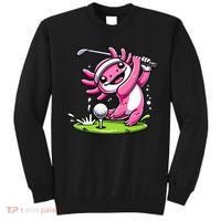 Golfer Axolotl Playing Golf, Golf Player Sports Sweatshirt thumb 0