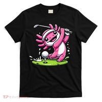 Golfer Axolotl Playing Golf, Golf Player Sports T-Shirt thumb 0