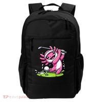 Golfer Axolotl Playing Golf, Golf Player Sports Backpack thumb 0