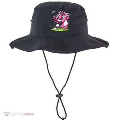 Golfer Axolotl Playing Golf, Golf Player Sports Bucket Hat