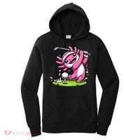 Golfer Axolotl Playing Golf, Golf Player Sports Women's Hoodie thumb 0