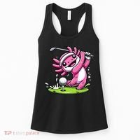 Golfer Axolotl Playing Golf, Golf Player Sports Women's Tank Top thumb 0