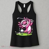 Golfer Axolotl Playing Golf, Golf Player Sports Women's Tank Top thumb 3