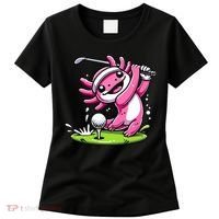 Golfer Axolotl Playing Golf, Golf Player Sports Women's T-Shirt thumb 0