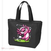 Golfer Axolotl Playing Golf, Golf Player Sports Tote Bag thumb 3