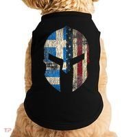 Greek American Pride Greece Spartan Helmet Doggie Tank thumb 0