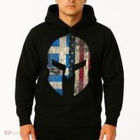 Greek American Pride Greece Spartan Helmet Hoodie thumb 2