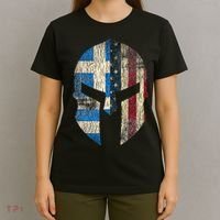 Greek American Pride Greece Spartan Helmet T-Shirt thumb 4