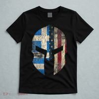 Greek American Pride Greece Spartan Helmet T-Shirt thumb 5