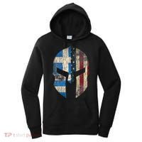 Greek American Pride Greece Spartan Helmet Women's Hoodie thumb 0
