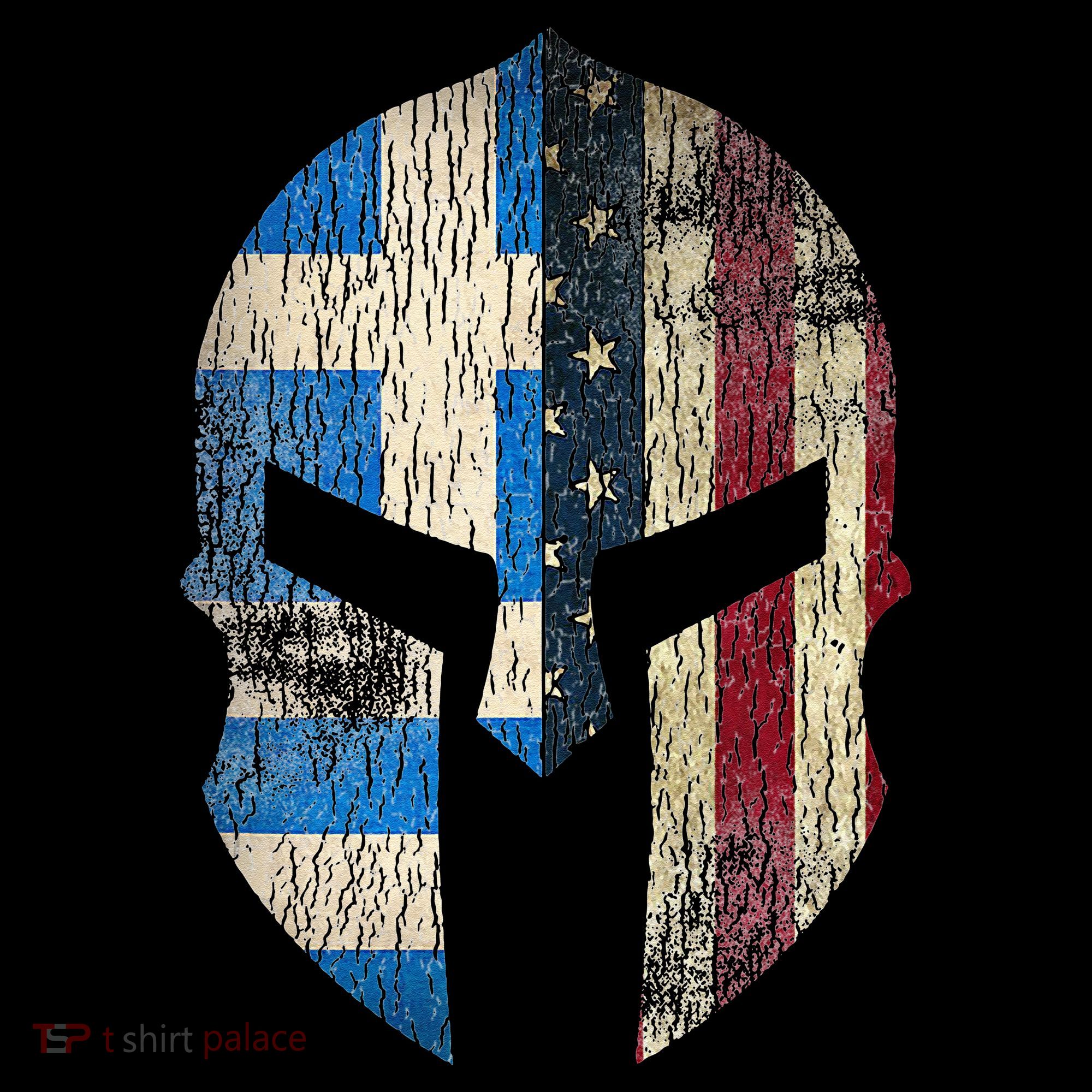 Greek American Pride Greece Spartan Helmet Women's Hoodie