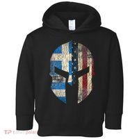 Greek American Pride Greece Spartan Helmet Toddler Hoodie thumb 0