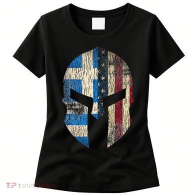 Greek American Pride Greece Spartan Helmet Women's T-Shirt