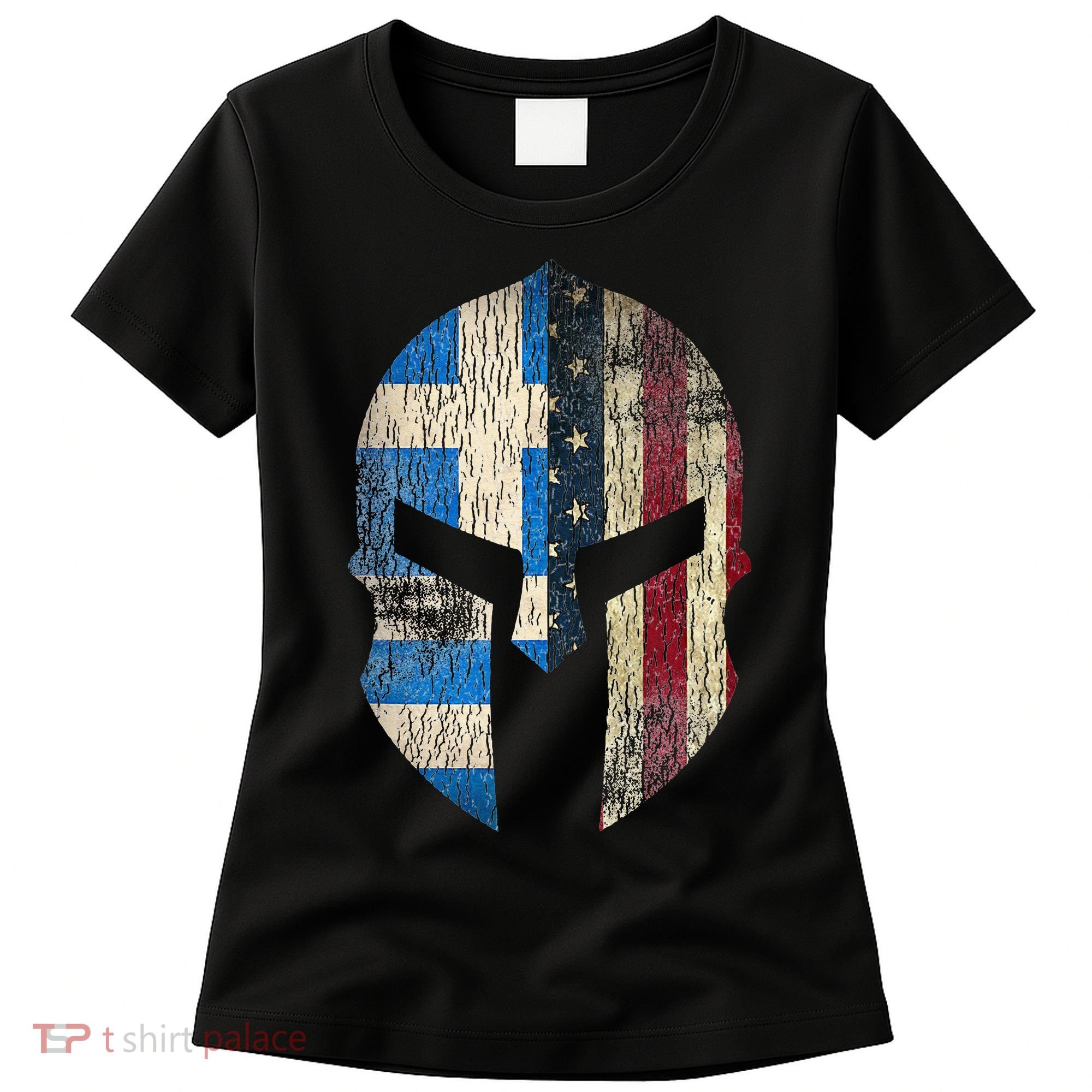 Greek American Pride Greece Spartan Helmet Women's T-Shirt
