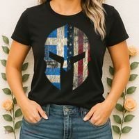 Greek American Pride Greece Spartan Helmet Women's T-Shirt thumb 2