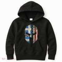 Greek American Pride Greece Spartan Helmet Kids Hoodie thumb 0