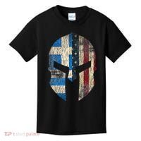 Greek American Pride Greece Spartan Helmet Kids T-Shirt thumb 0