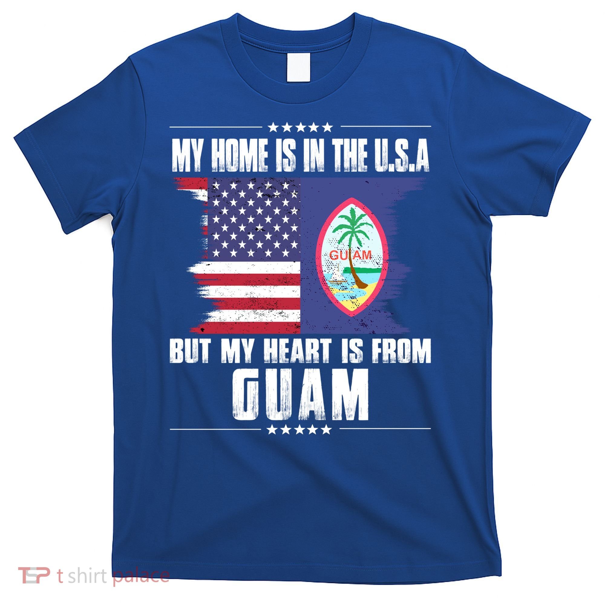 Guaian American Patriot Grown Proud Home Heart Usa Flag Gift T-Shirt