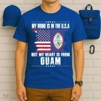 Guaian American Patriot Grown Proud Home Heart Usa Flag Gift T-Shirt thumb 6