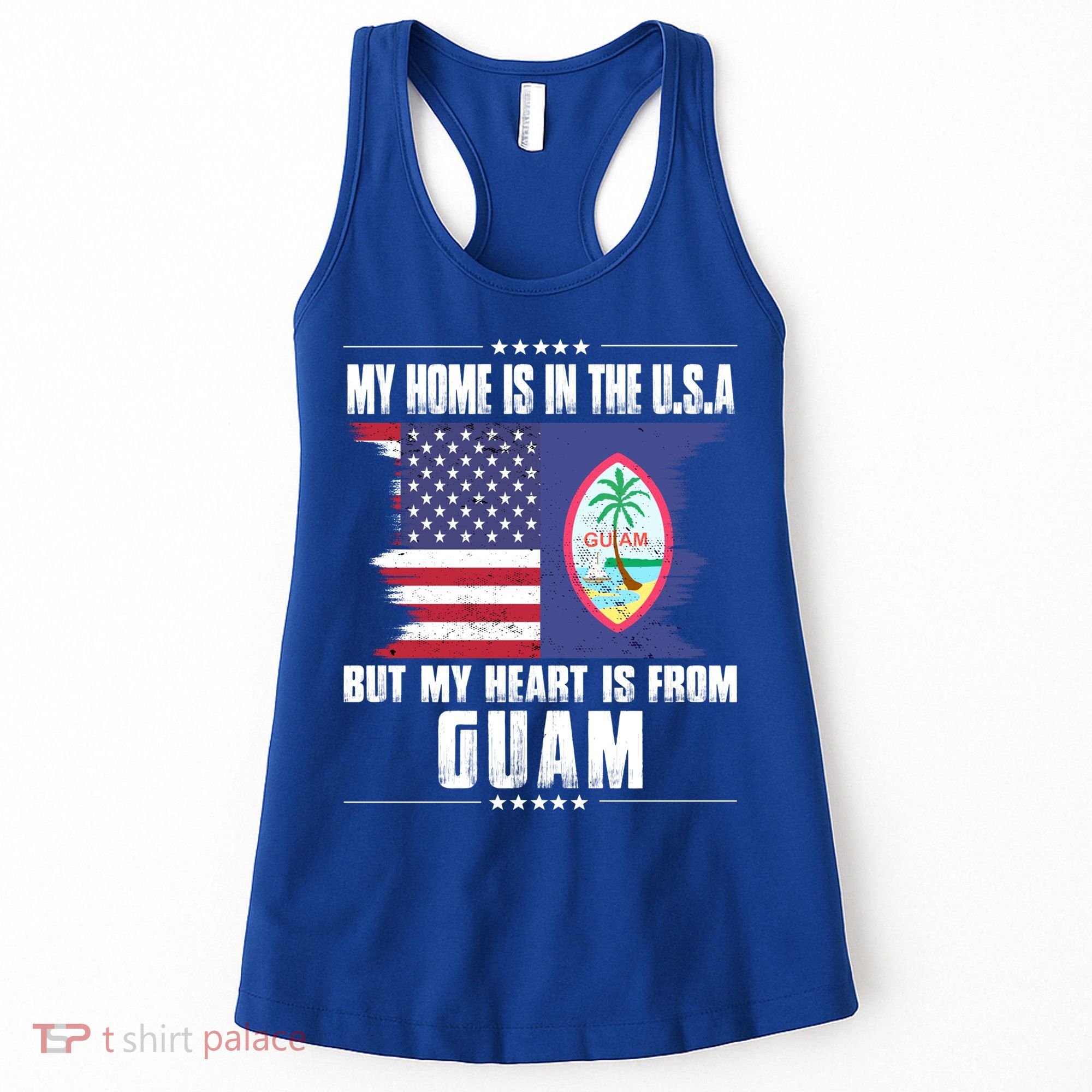 Guaian American Patriot Grown Proud Home Heart Usa Flag Gift Women's Tank Top