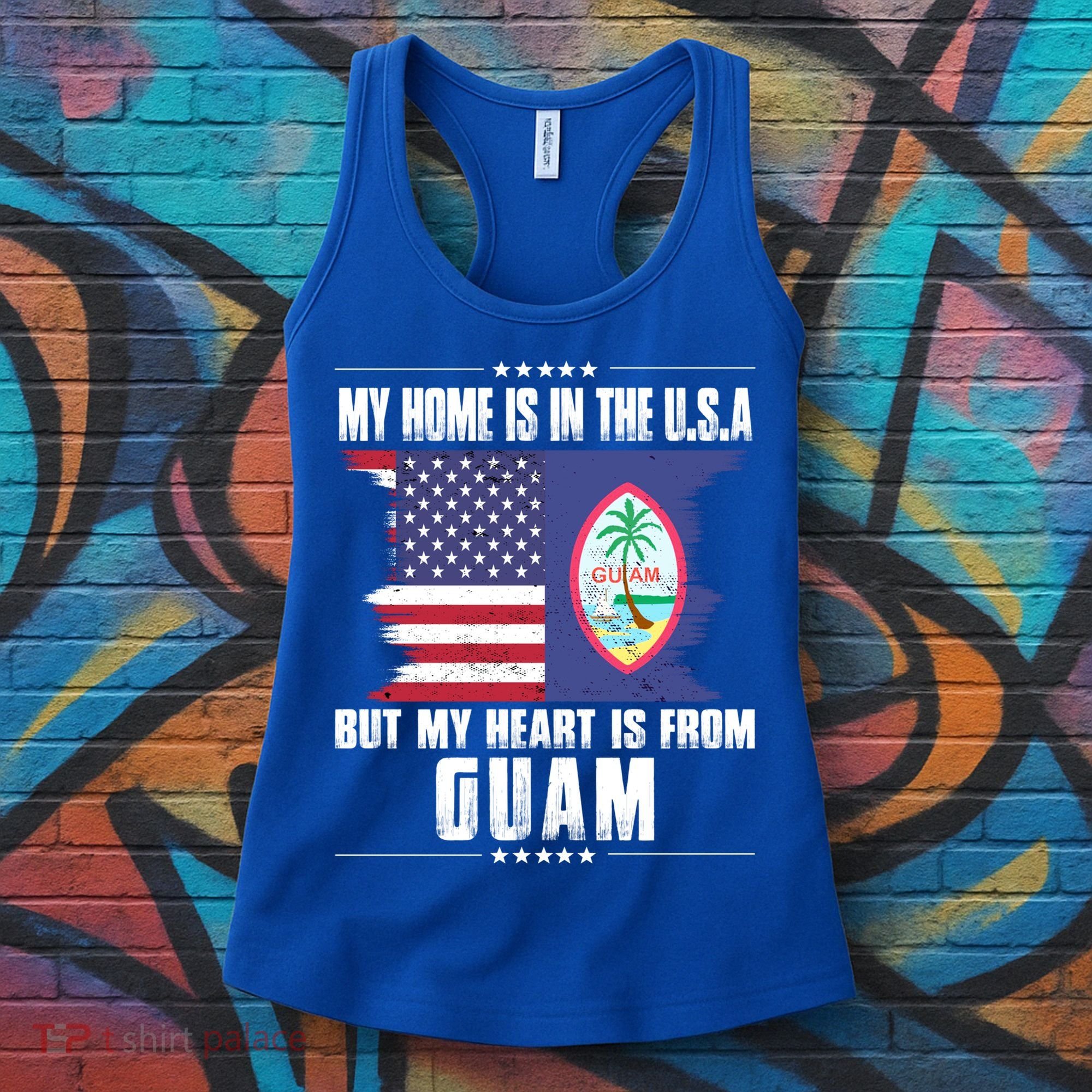 Guaian American Patriot Grown Proud Home Heart Usa Flag Gift Women's Tank Top
