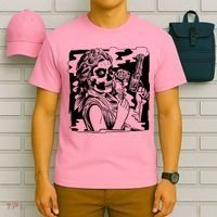 Gun And Roses Skull Girl T-Shirt thumb 6