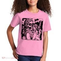 Gun And Roses Skull Girl Kids T-Shirt thumb 2