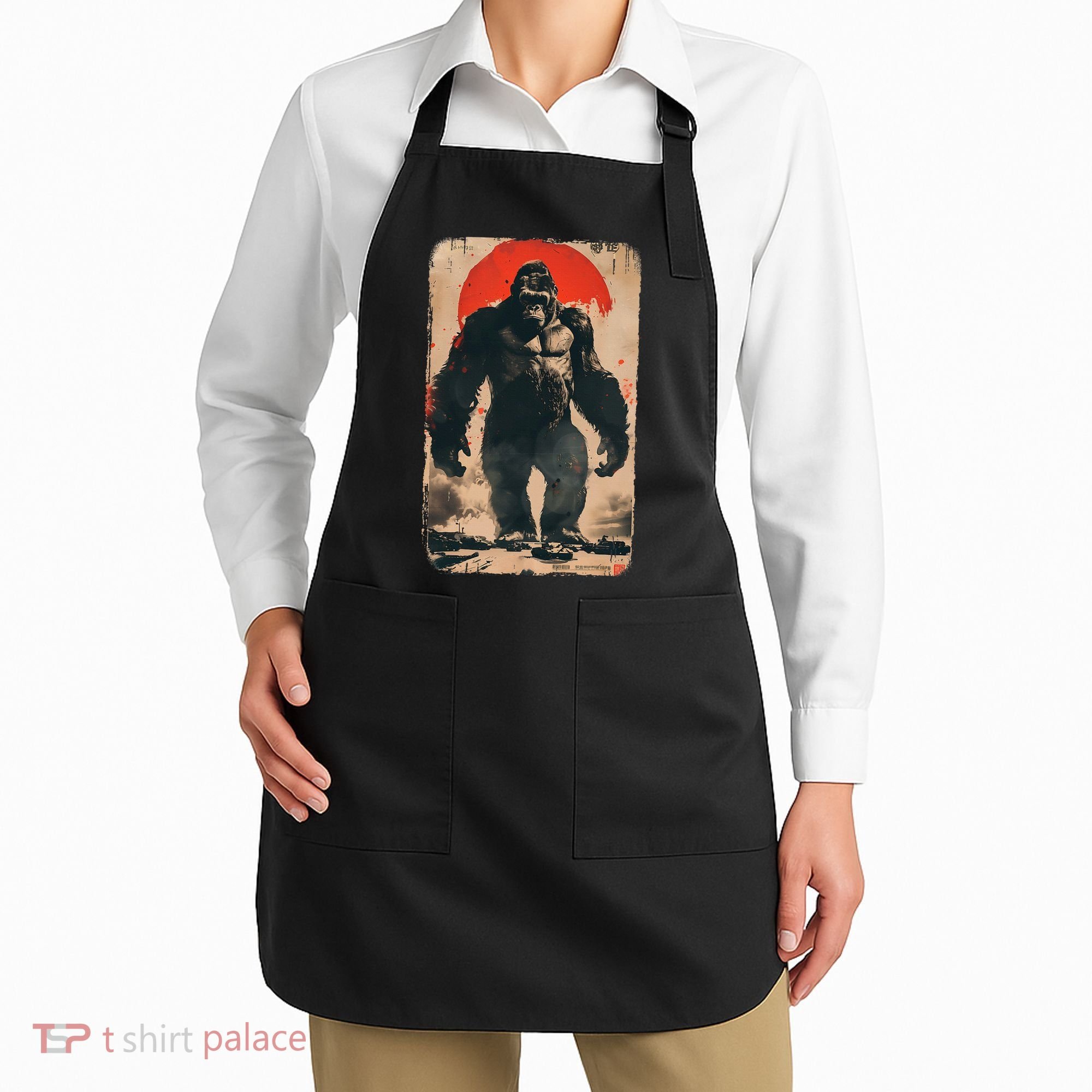 Giant Ape Retro Rare Kaiju Apron