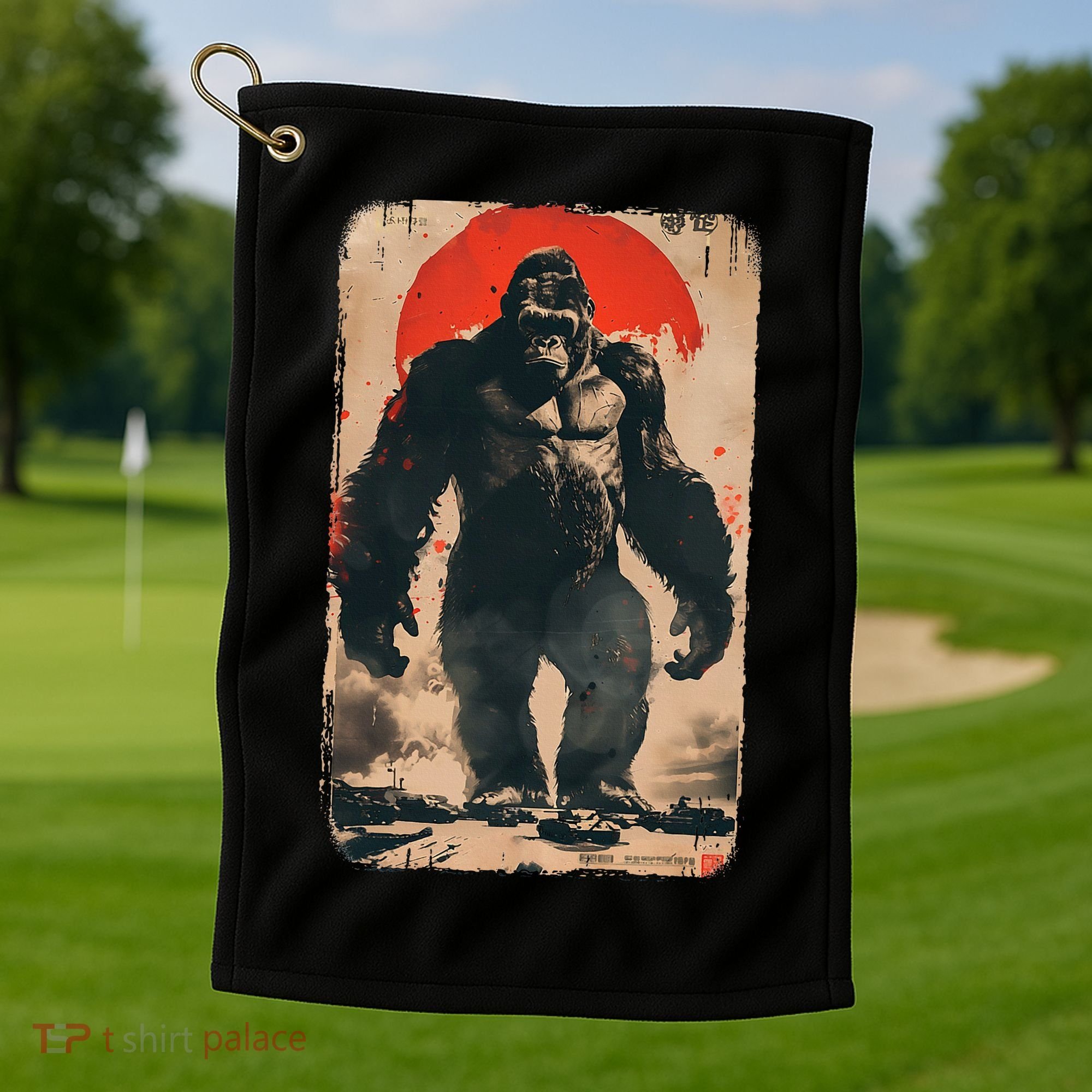 Giant Ape Retro Rare Kaiju Golf Towel