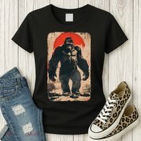 Giant Ape Retro Rare Kaiju Women's T-Shirt thumb 3