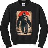 Giant Ape Retro Rare Kaiju Kids Sweatshirt thumb 0
