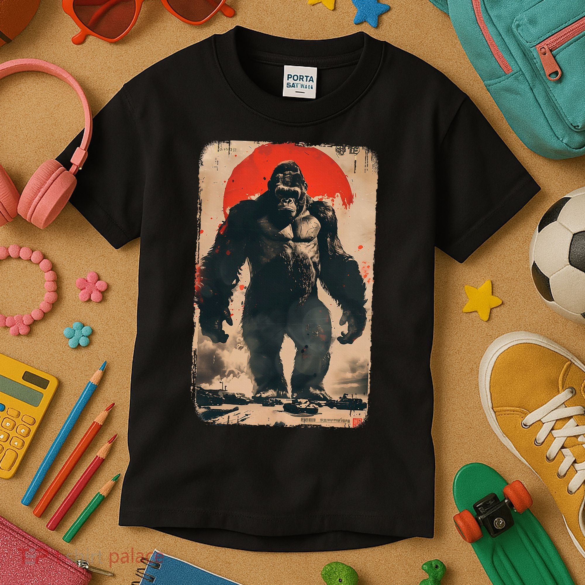 Giant Ape Retro Rare Kaiju Kids T-Shirt