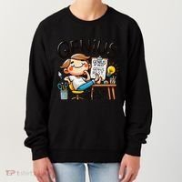Genius At Rest Funny Women's Sweatshirt thumb 0